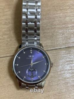 Montre automatique homme I&W Carnival date jour cadran argenté Japon occasion