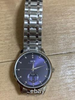 Montre automatique homme I&W Carnival date jour cadran argenté Japon occasion