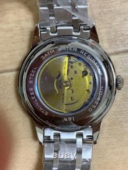 Montre automatique homme I&W Carnival date jour cadran argenté Japon occasion