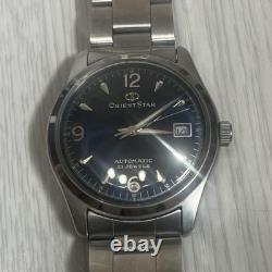 Montre automatique homme ORIENT STAR WZ0031ER bleue ton argent 38 mm