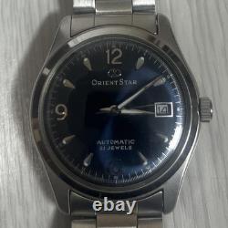 Montre automatique homme ORIENT STAR WZ0031ER bleue ton argent 38 mm