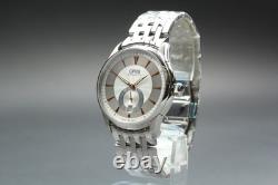 Montre automatique homme ORIS Artelier 7582 date petit second cadran argenté Montre automatique homme ORIS Artelier 7582 date petit second cadran argenté