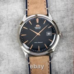 Montre automatique homme Orient Bambino RA-AC0P02L30B 42mm cadran bleu marine