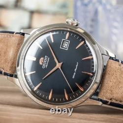 Montre automatique homme Orient Bambino RA-AC0P02L30B 42mm cadran bleu marine