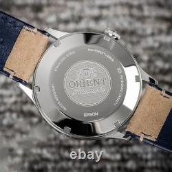 Montre automatique homme Orient Bambino RA-AC0P02L30B 42mm cadran bleu marine