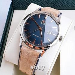 Montre automatique homme Orient Bambino RA-AC0P02L30B 42mm cadran bleu marine