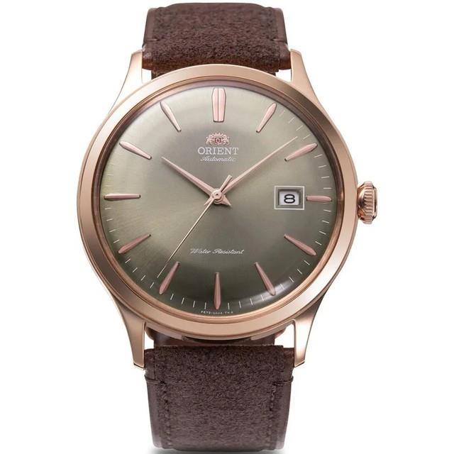 Montre Automatique Homme Orient Bambino Ra-ac0p04y30b Cadran Marron Bracelet