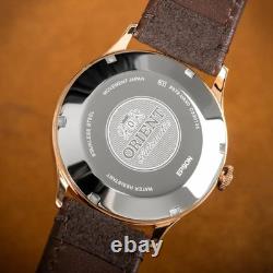 Montre automatique homme Orient Bambino RA-AC0P04Y30B cadran marron bracelet