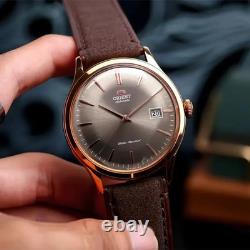 Montre automatique homme Orient Bambino RA-AC0P04Y30B cadran marron bracelet