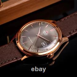 Montre automatique homme Orient Bambino RA-AC0P04Y30B cadran marron bracelet