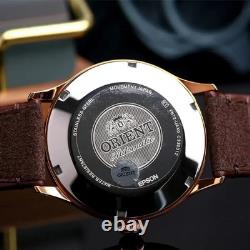 Montre automatique homme Orient Bambino RA-AC0P04Y30B cadran marron bracelet