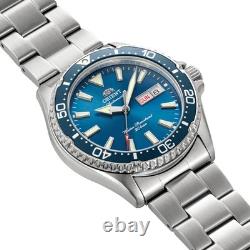 Montre automatique homme Orient Mako Kamasu 42 mm cadran bleu acier RA-AA