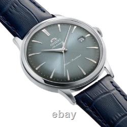 Montre automatique homme Orient RA-AC0030L30B cuir bambou 40,5 mm cadran bleu