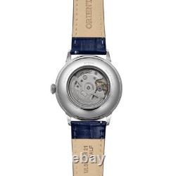Montre automatique homme Orient RA-AC0030L30B cuir bambou 40,5 mm cadran bleu