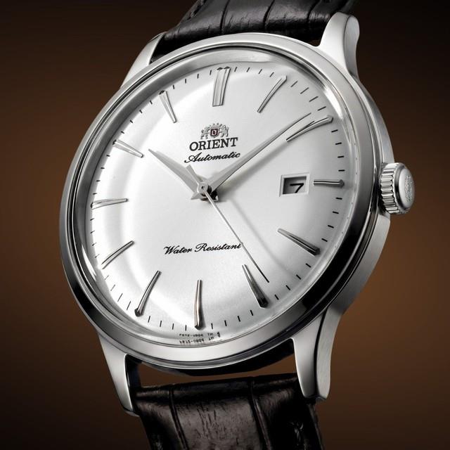 Montre Automatique Homme Orient Ra-ac0031s30b Cuir Bambino 40,5 Mm Cadran Bla