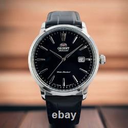 Montre automatique homme Orient Symphony RA-AC0F05B30B cadran noir bracelet c