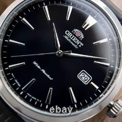 Montre automatique homme Orient Symphony RA-AC0F05B30B cadran noir bracelet c