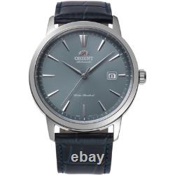 Montre automatique homme Orient contemporaine RA-AC0F14L30B cadran bleu cuir 50M