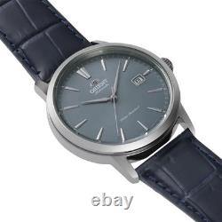 Montre automatique homme Orient contemporaine RA-AC0F14L30B cadran bleu cuir 50M
