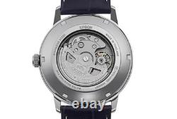 Montre automatique homme Orient contemporaine RA-AC0F14L30B cadran bleu cuir 50M
