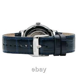 Montre automatique homme Orient contemporaine RA-AC0F14L30B cadran bleu cuir 50M