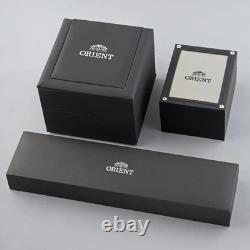 Montre automatique homme Orient contemporaine RA-AC0F14L30B cadran bleu cuir 50M