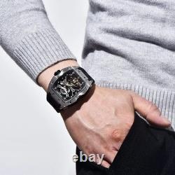 Montre automatique homme Pagani Design squelette 42mm mécanique luxe