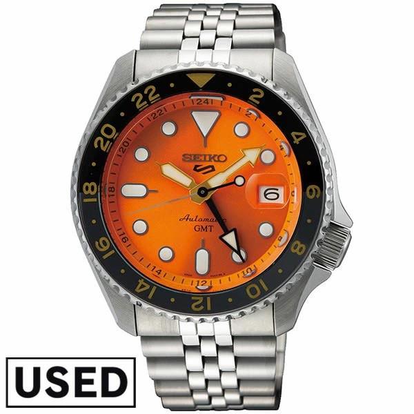Montre Automatique Homme Seiko 5 Sports Ssk005kc Cadran Orange Gmt