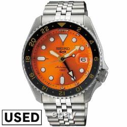 Montre automatique homme SEIKO 5 Sports SSK005KC cadran orange GMT Montre automatique homme SEIKO 5 Sports SSK005KC cadran orange GMT