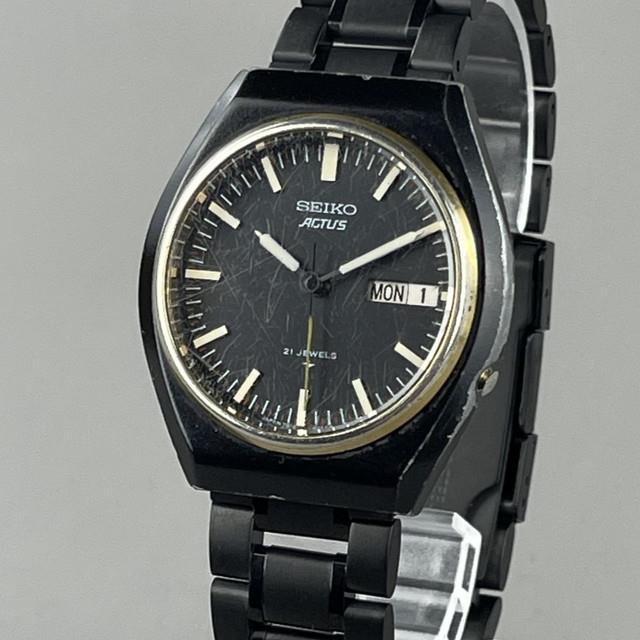 Montre Automatique Homme Seiko Actus Vintage 37 Mm Bracelet Neuf 7019-8120