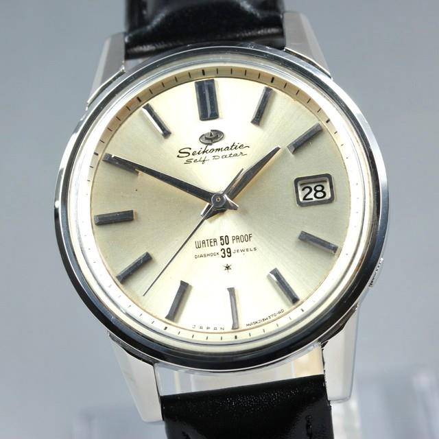 Montre Automatique Homme Seiko Seikomatic Self Dater J13085 37 Mm Vintage Ann