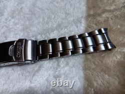 Montre automatique homme SEIKO bracelet cuir noir argenté état élégant