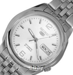 Montre automatique homme Seiko 5 SNK385K1 cadran argenté acier inoxydable arg