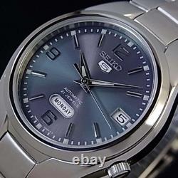 Montre automatique homme Seiko 5 SNK621K1 cadran gris acier inoxydable argent