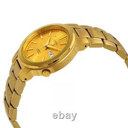 Montre automatique homme Seiko 5 SNKA10K1 cadran date doré PVD acier inoxydab Montre automatique homme Seiko 5 SNKA10K1 cadran date doré PVD acier inoxydab