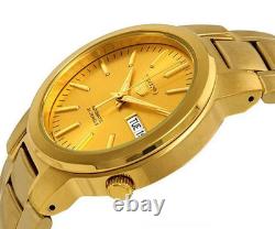 Montre automatique homme Seiko 5 SNKA10K1 cadran date doré PVD acier inoxydab