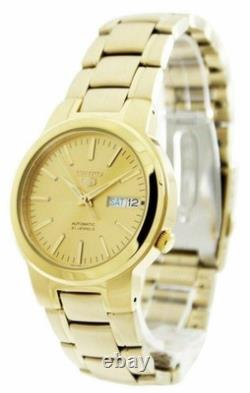 Montre automatique homme Seiko 5 SNKA10K1 cadran date doré PVD acier inoxydab