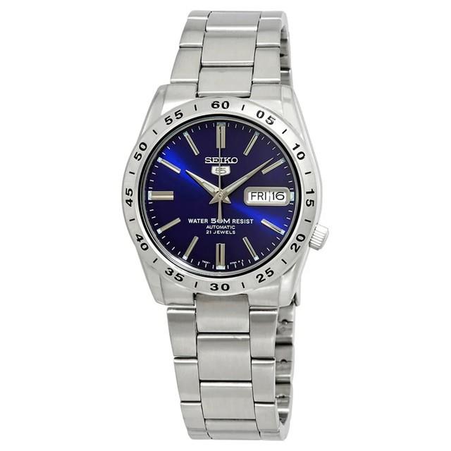Montre Automatique Homme Seiko 5 Snkd99k1 Cadran Bleu Date Acier Inoxydable A