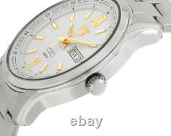 Montre automatique homme Seiko 5 SNKP15K1 cadran blanc acier inoxydable argen