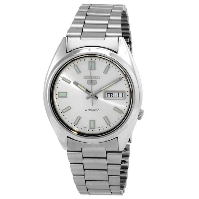 Montre Automatique Homme Seiko 5 Snxs73k1 Cadran Argent&eacute; Bracelet En Acier In