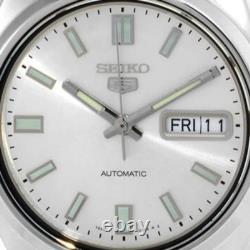 Montre automatique homme Seiko 5 SNXS73K1 cadran argenté bracelet en acier in