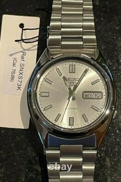 Montre automatique homme Seiko 5 SNXS73K1 cadran argenté bracelet en acier in
