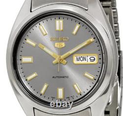 Montre automatique homme Seiko 5 SNXS75K1 cadran gris argenté acier