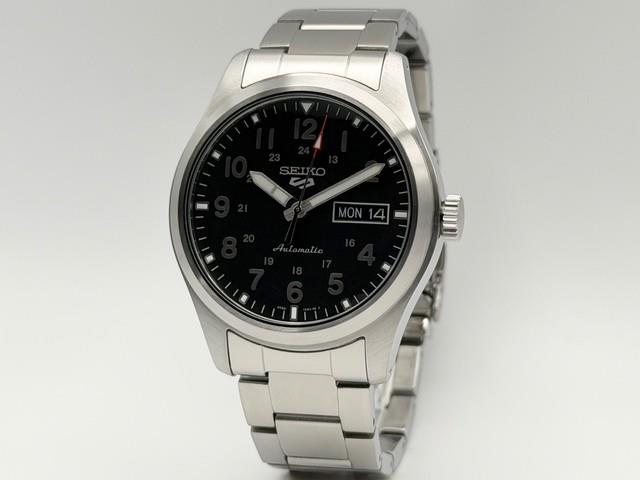 Montre Automatique Homme Seiko 5 Sports Srpg27 4r36 Cadran Noir Japon Avec Bo