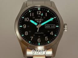 Montre automatique homme Seiko 5 Sports SRPG27 4R36 cadran noir Japon avec bo
