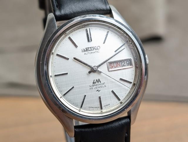 Montre Automatique Homme Seiko Lord Matic Lm 5206-6060 1971 Cadran Satin&eacute; Vin