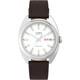 Montre Automatique Homme Timex Tw2y65200 Marlin Draper Bracelet Cuir Argent&eacute; 50m
