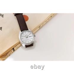 Montre automatique homme Timex TW2Y65200 Marlin Draper bracelet cuir argenté 50M