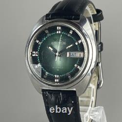 Montre automatique homme vintage SEIKO 5 ACTUS 37 mm jour/date cadran