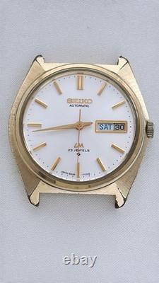 Montre automatique homme vintage SEIKO Lord Matic 5606-7000 Gold Day Date